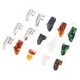 thumbnail image 1 of Choix de Pouce Pics Doigts, Moyen, Incliné Plat, Choix de Doigt de Guitare Celluloïd Pics Guitare Pics Pouce Index Métal Plastique Pics 15 Ensembles Accessoires de Guitare, 1 of 4