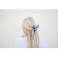 thumbnail image 6 of Mary Square Tie Scrunchie Boho - Set of 4 Blue Tie Dye Tie Scrunchies Hairwraps, 6 of 6