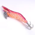 thumbnail image 3 of Cebos de plástico para camarones que brillan en la oscuridad, jigs de calamar para pesca nocturna y al amanecer, juego de 4, 3 of 8