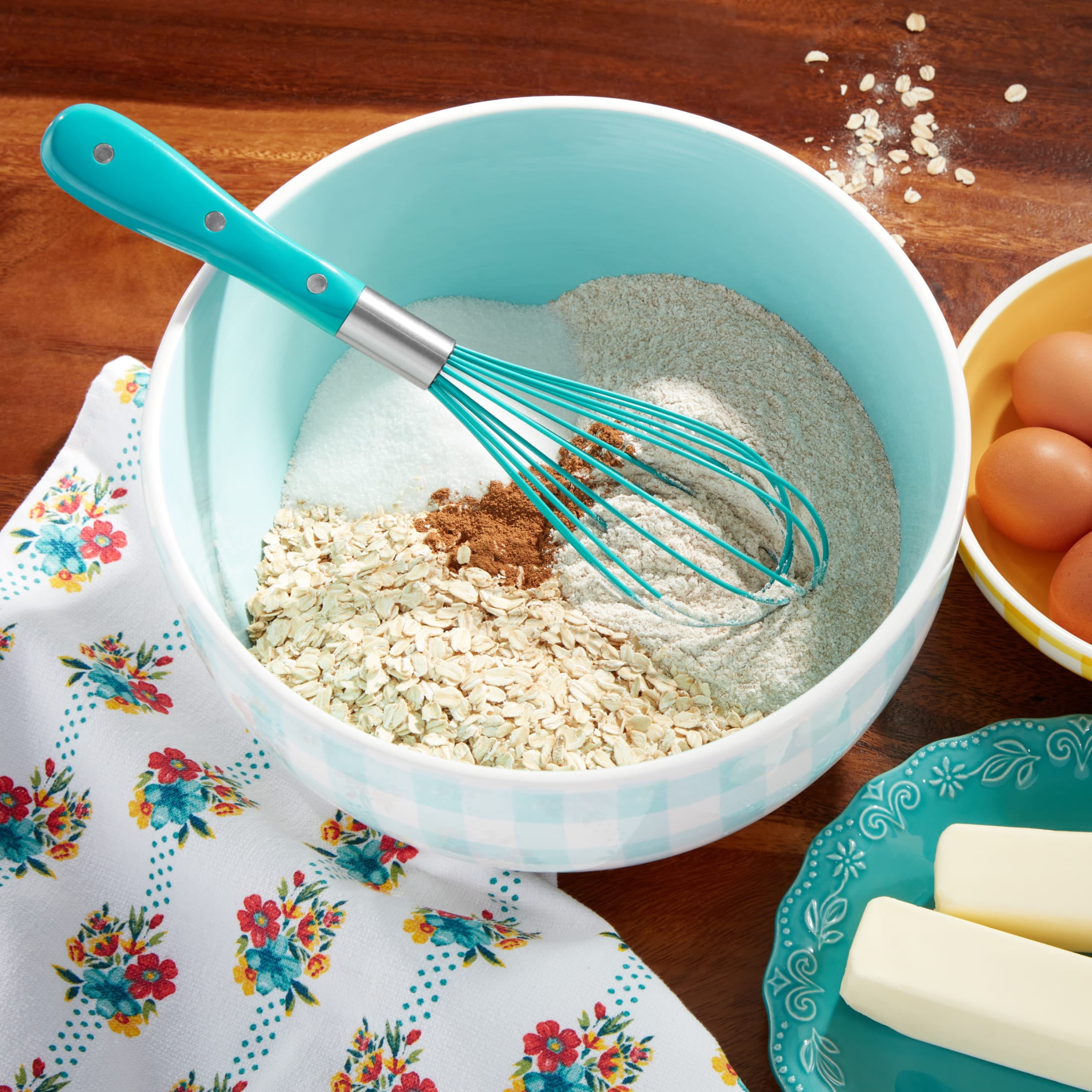 The Pioneer Woman Frontier Collection Silicone Balloon Whisk, Teal