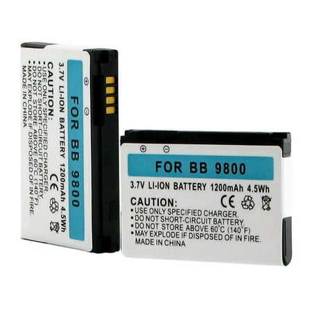 BlackBerry 9810 Torch Cell Phone Battery (Li-Ion, 3.7V, 1200mAh) Rechargeable Battery - Replacement for BlackBerry BAT-2463-003, BAT-26483-003, F-S1 (Best Games For Blackberry Torch 9810)