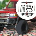 thumbnail image 6 of MERIGLARE RC Car Accessory Modified Front and Rear Assembly Kits Spare Accessory Kits Metal for MN82 LC79 MN78 1/12 Scale RC Hobby Car , Black, 6 of 8