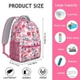 thumbnail image 2 of Highland Cow Lovers Backpack – Adorable Bull and Buffalo Print Pattern Schoolbag with Rustic Farm Design, 2 of 4