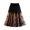 A-Brown885, variant on Wxolcjlv Womens Floral Print Midi Skirt Gradient Tone Elastic Waist Full Swing Cut Daily Skirts