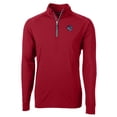 thumbnail image 2 of Men's Cutter & Buck  Red Binghamton Rumble Ponies Adapt Eco Knit Stretch Recycled Quarter-Zip Pullover, 2 of 3