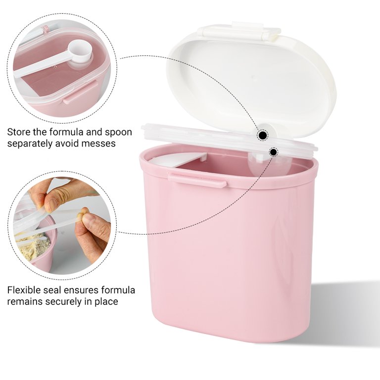 Babies Milk Powder Container Portable Formula Food Storage Dispenser  Infants Sealed Box with Spoon Portable Go