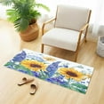 thumbnail image 2 of Sunflower Butterfly Bathroom Rug Mat Ultra Soft Non Slip and Absorbent Plush Rugs Washable Quick Dry Bath Rugs 39 x 20 Inches Home Decor, 2 of 7