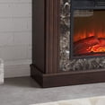 thumbnail image 3 of CQSXDA Electric Fireplace with Mantel Surround, 23 Inch Insert, Adjustable Flame Feature, Remote Control, Home Heating Solution，Cherry, 3 of 10