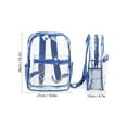 thumbnail image 3 of PULLIMORE Clear Backpack Waterproof PVC Transparent Large Capacity Backpack for Concerts, Stadium, Travel, Security (Blue), 3 of 10