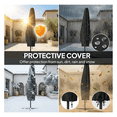 thumbnail image 5 of Patio Umbrella Cantilever with Cover, 118 Inch 360° Rotation Outdoor Market Umbrella, UPF 30+ Sun Protection, Crank & Tilt, Steel Pole, 5 of 9