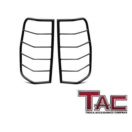 Hummer H3 Battery Cover TAC Rear Tail Light Guards Cover Protector for 2006-2010 Hummer H3 (Excl. H3T) TLG BLACK Taillight – 1 Pair ()