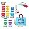 thumbnail image 3 of Tanglewen 10 In 1 Cloth Fishing Game With Stacking Cups- Number Counting,Color Sorting,Shape Learning Easter Gifts Toddler Boy,Toddler Fishing Game,Montessori Toys,Fishing Game For Toddlers 1-3, 3 of 3