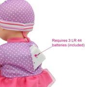 Little Darling Talking Baby (3114), 12” Soft body baby doll, 6 different baby sounds. Age 1+