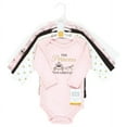thumbnail image 2 of Hudson Baby Infant Girl Cotton Long-Sleeve Bodysuits, Fairytale Princess, 0-3 Months, 2 of 7