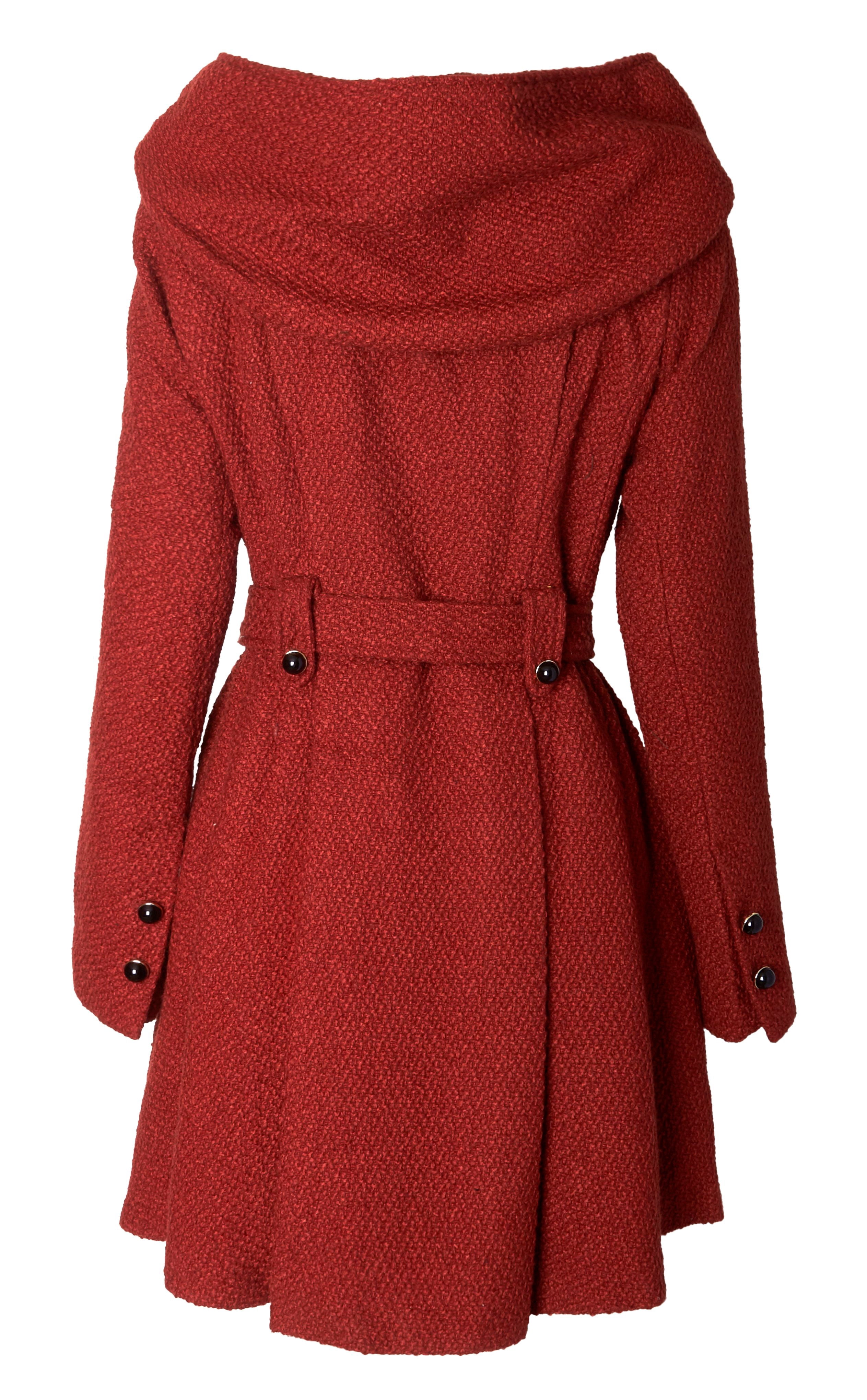 Sportoli Womens Single Breasted Wool 
