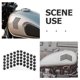 thumbnail image 3 of Raindrops Calcomanía Decorativa Y Para Motocicletas Con Textura Hexagonal En Negro, 3 of 6