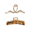 thumbnail image 2 of Time and Tru Women's Hair Claw Clips, 2-Pack, 2 of 4