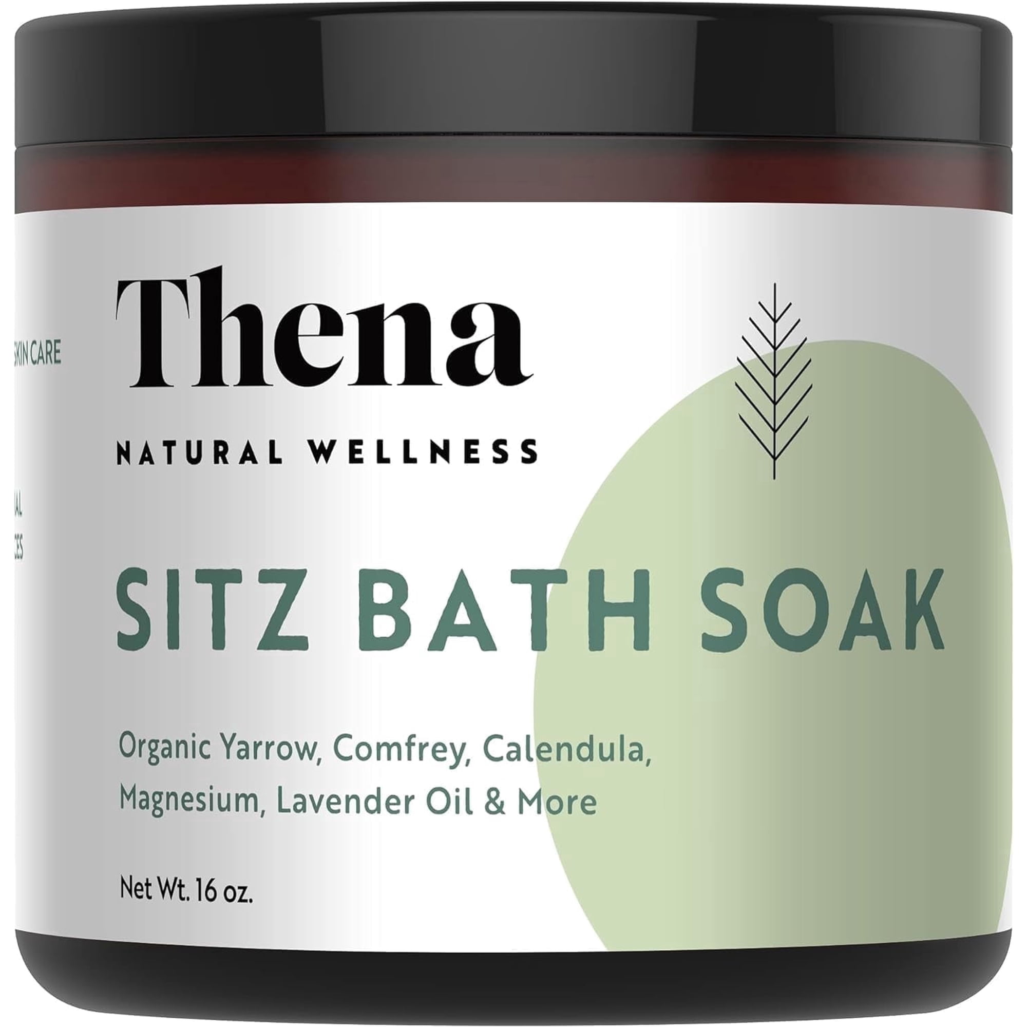 Organic Sitz Bath Soak Postpartum Care and Natural Hemorrhoid Treatment for Women & Moms with Epsom Dead Sea Salt Witch Hazel 16 oz