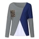 thumbnail image 4 of Blusa informal de manga larga con cuello redondo y estampado de leopardo para mujer Pompotops gfhjh2718, 4 of 5