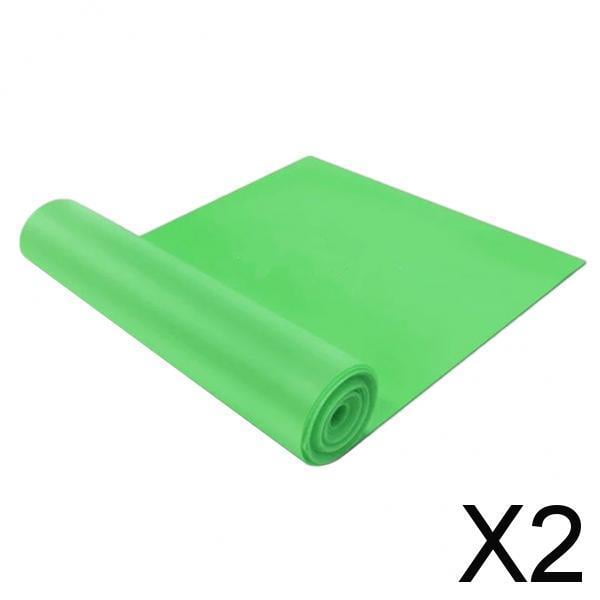 2 Bandas de Resistencia, Cinturón de Ejercicio Profesional, Banda Elástica de Látex Natural, Ideal para Entrenamiento de Fuerza, Yoga, Pilates, 2 piezas