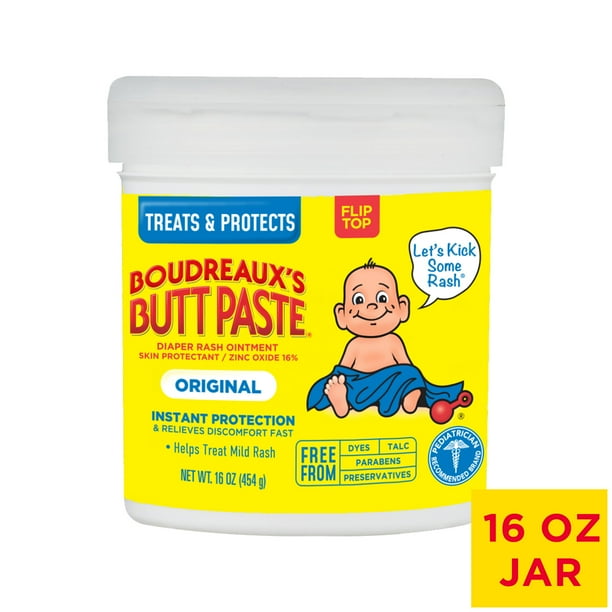 Boudreaux's Butt Paste Original Diaper Rash Cream, Ointment for Baby