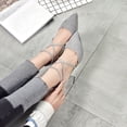 thumbnail image 5 of NOKIO Heels Closed Toe Pumps Shoes Women Pointed Toe Slingback Heels Women Pumps Dress Shoes Women's Fashion Casual Pointed Toe Square Heel Wedding Shoes High Heel Sandals, 5 of 9