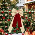 thumbnail image 6 of AUNVITO Multipurpose Decorative Bow Ornament, Smooth Fabric Bow Accessory, Reusable Pendant for Christmas Tree Wreath Gift Wrap Wedding Holiday Party Scene Decoration, 6 of 7