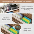 thumbnail image 4 of Tribesigns 2-Drawer File Cabinet, Lateral Modern Filing Cabinet for A4/Letter,  Printer Stand with Storage Drawer for Home Office, 4 of 5