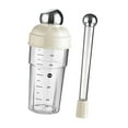 thumbnail image 2 of Juego de coctelera y mortero, botella mezcladora de bebidas a prueba de fugas de 600 ml, accesorios de bar para principiantes, frutas, té, cafetería Plata, 2 of 8