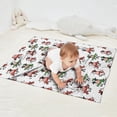 thumbnail image 2 of White Cow Scarf Bow Pattern Blanket,Comfortable Soft Flannel Throw Blanket,All Season,Warm Lightweight Blankets for Sofa Bed Couch Living Room Chair,30"x40", 2 of 4