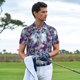 thumbnail image 3 of Fotbe Purple Marble Texture Camiseta Polo de Golf para Hombre con Estampado – Camisa Deportiva Transpirable con Cuello Abotonado-Small, 3 of 6