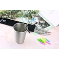 thumbnail image 2 of Vertall Reusable Drinking Straws, Set of 8 (4 Straight & 4 Bent, 8.5” & 10.5” - 1/4" Diameter, Silver, 2 of 4