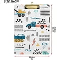 thumbnail image 3 of FMSHPON Toy Cars Construction Trucks Clipboard Hardboard Wood Nursing Clip Board and Pull for Standard A4 Letter 13x9 inches, 3 of 7