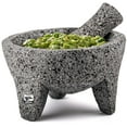 thumbnail image 6 of Handmade Mexican Molcajete Mortar and Pestle, Volcanic Stone Grinder for Spices, Salsa, Guacamole, and More, Authentic Molcajete de Piedra Volcanica Made in Mexico。, 6 of 14