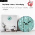 thumbnail image 4 of Wall Clock,10 Inch Teal Silent Non-ticking Kitchen Clock Decor, 4 of 5