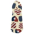 thumbnail image 5 of SMihono Robe d'Été Bohème pour Femmes Grande Taille Fête de l'Indépendance Mode Féminine Sans Manches Imprimée Col Rond Ample Robe Irrégulière pour Dames, 5 of 5