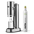 thumbnail image 1 of aarke Carbonator Pro, máquina de agua con gas y carbonatación, acero inoxidable con botella de vidrio reutilizable, volumen 800 ml y cilindro de CO2 (inoxidable), 1 of 5