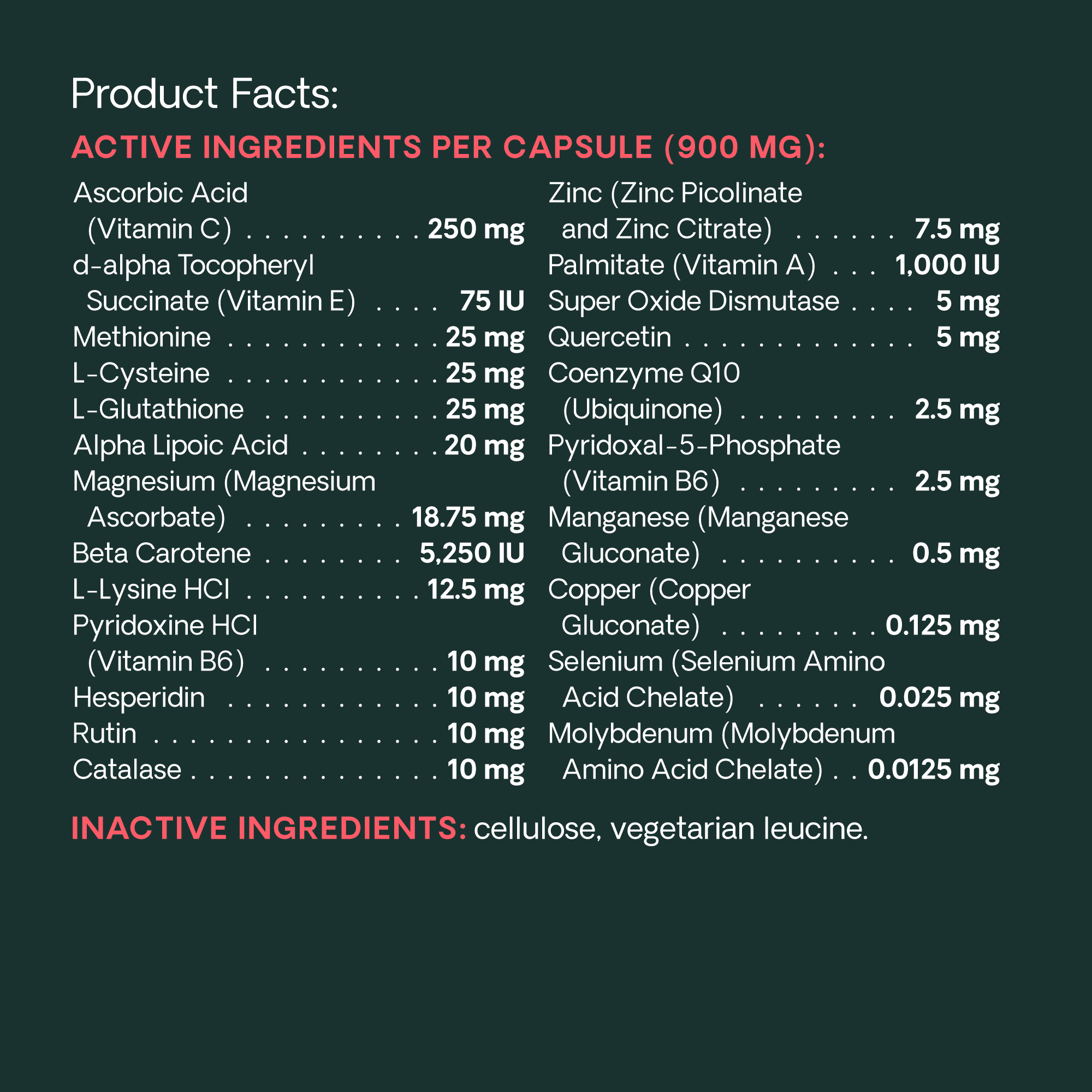 VetriScience Immunity Health Antioxidant Capsules for Dogs, Unflavored, 60 Count Bottle