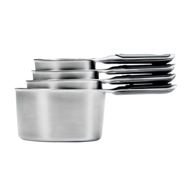 Vasos medidores OXO Good Grips de acero inoxidable, 4 piezas