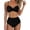 Z24-Black, variant on LILIYA High Waisted Underwire Bikini Sets - Women 2026 Two Piece Push Up Spaghetti Swimsuits Halter Bathing Suits with Tummy Control Bottom