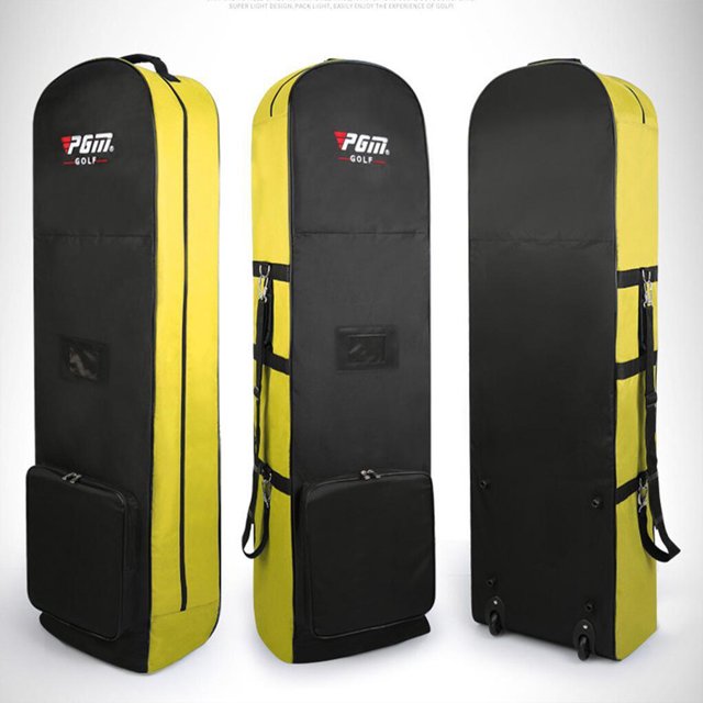 ziyahi Sac de Voyage à Roulettes pour Golf, Rangement pour Transport, Compagnies Aériennes, Jaune
