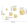Abzytgfu Wall stickers Bubble Fish Wall Stickers Ocean Fish Mirror