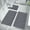 Dark Gray, variant on RnemiTe-amo Bathroom Rugs Set Memory Foam Bath Mats Non-Slip Bath Rug Set 3 Piece,Washable Bathroom Mats,Soft Comfortable, Water Absorption, Machine Washable,Blue