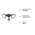 thumbnail image 2 of Cooper-regent Lumières Flood Activées par Mouvement Bronze 120 Watts MS185R, 2 of 6