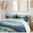 thumbnail image 6 of Ambesonne Mountain Duvet Cover Set, Alpine Lake Sky Forest, 2-Calking, Blue Green Grey, 6 of 7