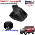 thumbnail image 2 of Fit 2005 - 2011 Hummer H3 Automatic Leather Transmission Boot Shifter Boot Black O-, 2 of 4