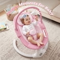 thumbnail image 3 of Babyeap Electric Baby Swing for Infants, 5 Speeds, Remote Control, Bluetooth and Built-in Sounds,Pink, 3 of 9
