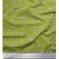thumbnail image 1 of Soimoi Green Viscose Chiffon Fabric Leopard Animal Skin Printed Fabric 1 Yard 42 Inch Wide, 1 of 3