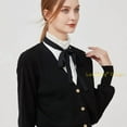 thumbnail image 4 of LoudSung False Collar Detachable Half Shirt Blouse Fake Collar Lacing Denim Dickey Collar Elegant Design for Women Girls, 4 of 7