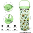 thumbnail image 2 of 30 Oz Avocado Flip Tumbler With Handle,Avocado Coffee Travel Mug Cup Water Bottle,Avocado Gifts for Women,Avocado Decor Stuff Accessories, 2 of 6
